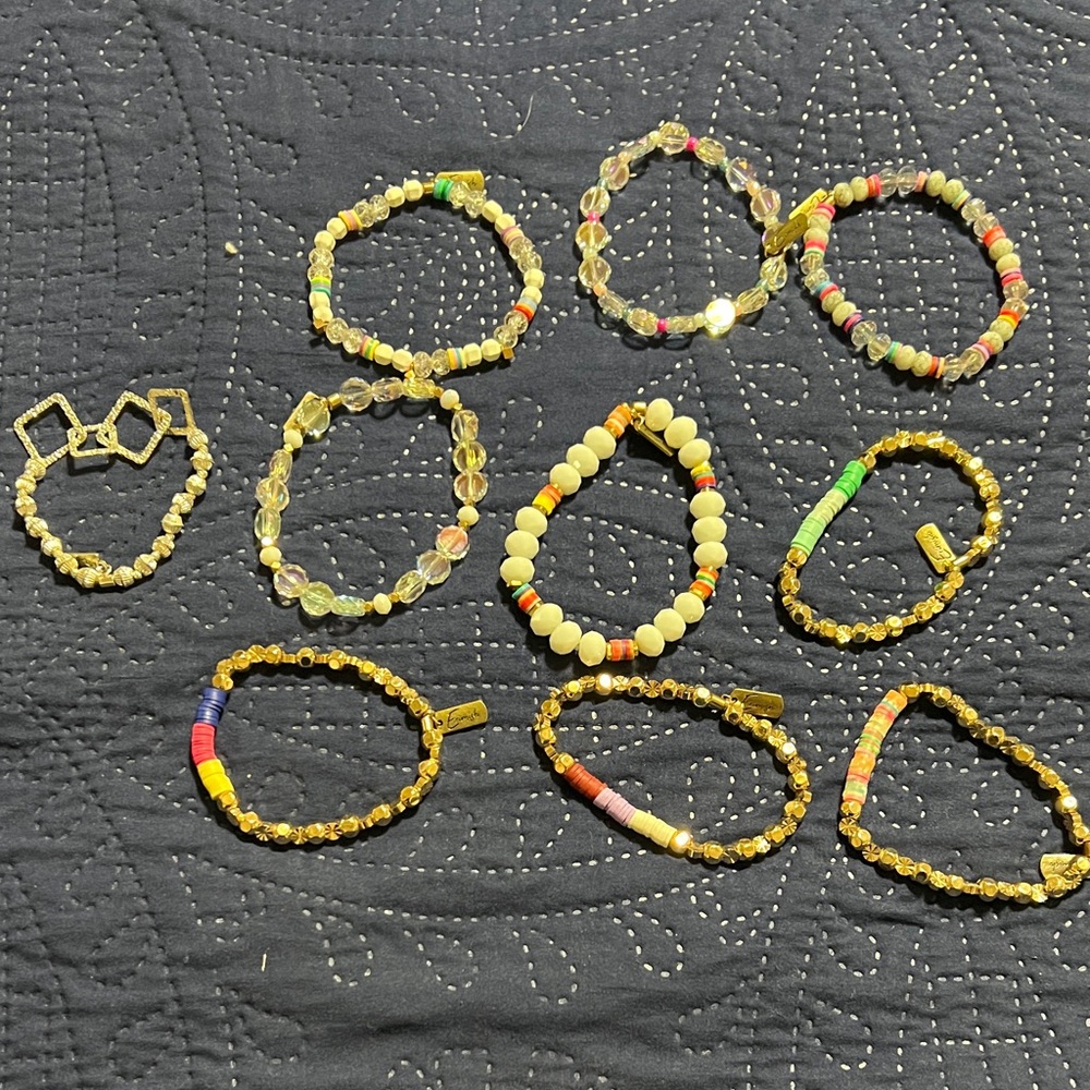 Erimish Multicolor Beaded Bracelets Set